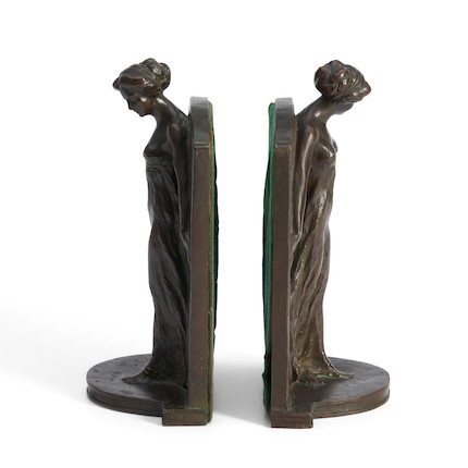 Harriet Whitney Frishmuth (American, 1880-1980) Greek Dancers/A Pair of Bookends height 9 1/4 in. image 2