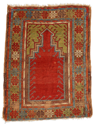 Mudjar Prayer Rug Anatolia 3 ft. 10 in. x 5 ft. 2 in. image 1