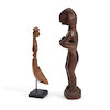 Thumbnail of A Philippine carved wood maternity figure and Spoon ht. 10, and 6 1/4 in. image 4
