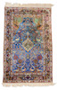 Thumbnail of Two Isphahan Rugs with Silk Foundation Iran 3 ft. 5 in. x 5 ft. 3 in. and 3 ft. 8 in. x 5 ft. 7 in. image 2