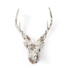 Thumbnail of White-painted Composite Deer Head image 1