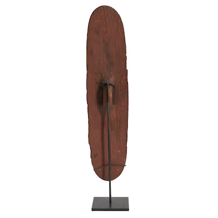 An Australian Aborigine wunda shield ht. 28 1/4, wd. 7 in. image 3