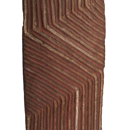 An Australian Aborigine wunda shield ht. 28 1/4, wd. 7 in. image 2