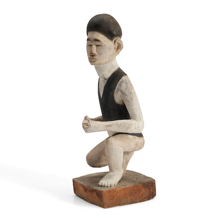 A Yombe male figure ht. 22 1/4 in. image 4