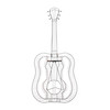 Thumbnail of Frederick Weinberg Wire Sculpture of a Guitar image 1