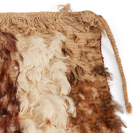 A Maori feather cloak 24 3/4 x 35 1/2 in. image 3