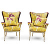 Thumbnail of Pair of Hollywood Regency Wing Armchairs image 2