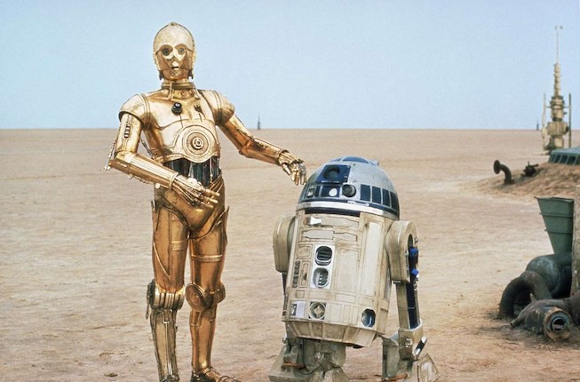 Gary Kurtz C-3PO and R2-D2 Executive Gift from Star Wars Episode VI - A New Hope. image 2