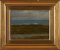 Thumbnail of Albert Bierstadt (German/American, 1830-1902) Coast Near Newport, Rhode Island 9 1/4 x 12 in. framed 14 1/4 x 17 1/2 x 2 1/4 in. image 2