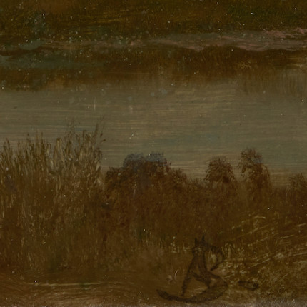 Albert Bierstadt (German/American, 1830-1902) Coast Near Newport, Rhode Island 9 1/4 x 12 in. framed 14 1/4 x 17 1/2 x 2 1/4 in. image 3