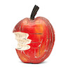 Thumbnail of Large Carved and Painted Red Apple Sign image 1