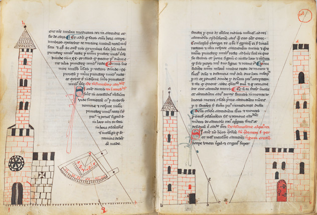 MANUSCRIPT SCIENTIFIC DOCUMENT, 14TH CENTURY. Scientific miscellany, in Latin. Manuscript on vellum, 14th century. image 5