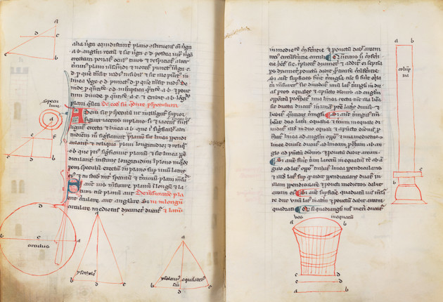MANUSCRIPT SCIENTIFIC DOCUMENT, 14TH CENTURY. Scientific miscellany, in Latin. Manuscript on vellum, 14th century. image 4
