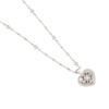 Thumbnail of ROBERTO COIN A 18K WHITE GOLD AND DIAMOND HEART NECKLACE image 2