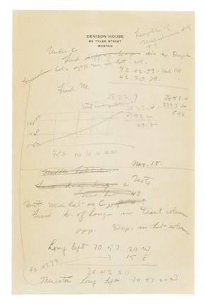 AMELIA EARHART'S ANNOTATED COPY OF BOWDITCH'S PRACTICAL NAVIGATOR. BOWDITCH, NATHANIEL. The American Practical Navigator.  Washington, D.C. Government Printing Office, 1926. image 12