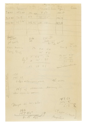 AMELIA EARHART'S ANNOTATED COPY OF BOWDITCH'S PRACTICAL NAVIGATOR. BOWDITCH, NATHANIEL. The American Practical Navigator.  Washington, D.C. Government Printing Office, 1926. image 11