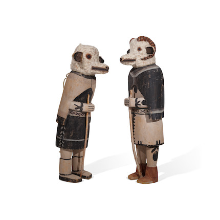 A pair James Kootshongsie (Jimmie Koots) sheep katsina dolls image 4