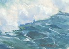 Thumbnail of John Whorf (American, 1903-1959) Rocks and Rolling Surf sight size 21 1/2 x 29 3/4 in. framed 31 5/8 x 39 5/8 in. image 3