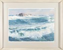 Thumbnail of John Whorf (American, 1903-1959) Rocks and Rolling Surf sight size 21 1/2 x 29 3/4 in. framed 31 5/8 x 39 5/8 in. image 2