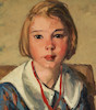 Thumbnail of Robert Henri (American, 1865-1929) Blanche 24 x 20 in. framed 32 1/2 x 28 1/4 x 2 1/4 in. image 3