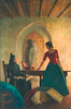 Thumbnail of Newell Convers Wyeth (American, 1882-1945) Ramona, frontispiece illustration (Señora Gonzaga Moreno and Ramona) 25 1/8 x 16 7/8 in. framed 28 x 19 1/2 x 1 1/4 in. image 1