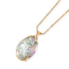 Thumbnail of GILBERT ALBERT A GOLD, ABALONE SHELL AND CULTURED PEARL PENDANT NECKLACE image 3