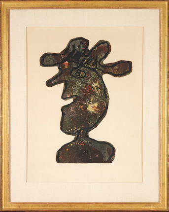 Jean Dubuffet (French, 1901-1985); L'Homme au Chapeau; image 2