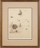 Thumbnail of Frank Weston Benson (American, 1862-1951) Study for Salem Harbor 8 3/4 x 6 1/2 in. framed 13 1/2 x 11 1/4 x 3/4 in. image 2