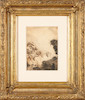 Thumbnail of Thomas Cole (British/American, 1801-1848) Wild Landscape with a Figure 7 x 5 1/2 in. framed 14 1/4 x 12 1/8 x 1 1/2 in. image 2