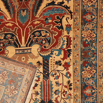 Fine Silk Heriz Prayer Rug Iran 4 ft. 6 in. x 6 ft. 8 in. image 3