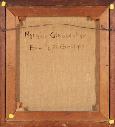 Emile Gruppé (American, 1896-1978) Morning in Gloucester 20 1/4 x 18 in. framed 22 1/4 x 20 1/4 x 1 in. image 4