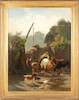 Thumbnail of Peter Moran (American, 1841-1914) Farmyard 48 x 36 in. framed 56 1/4 x 44 /14 x 2 3/4 in. image 4