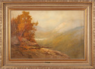 Thumbnail of William Ongley (American, 1836-1890) Mountain Landscape 20 x 30 1/4 in. framed 28 x 38 x 3 in. image 2