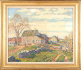 Thumbnail of Wilson Henry Irvine (American, 1869-1936) New England Homestead 25 x 30 3/4 in. framed 32 x 37 x 2 1/2 in. image 2