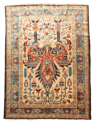 Fine Silk Heriz Prayer Rug Iran 4 ft. 6 in. x 6 ft. 8 in. image 2
