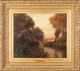 Thumbnail of Louis Aston Knight (American, 1873-1948) Evening Hour, Normandy 18 1/4 x 21 1/2 in. framed 28 1/3 x 31 3/4 x 4 in. image 4