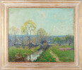 Thumbnail of Arthur Clifton Goodwin (American, 1866-1929) Landscape with Stream 25 x 30 1/4 in. framed 31 1/2 x 36 1/4 x 1 3/4 in. image 4