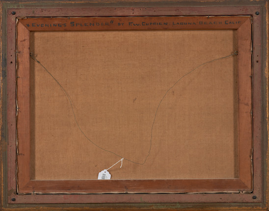 Frank William Cuprien (American, 1871-1948) Evening's Splendor 24 x 32 in. framed 29 1/4 x 37 x 2 1/2 in. image 5