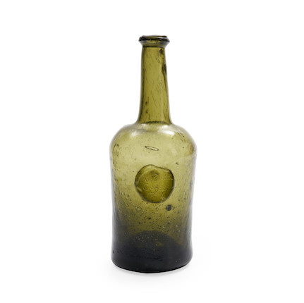 A Sealed 'Cylinder' Wine Bottle, dated 1764, image 1