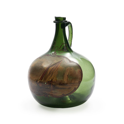 A Dutch Enameled Serving Bottle,  late 20th century, image 1