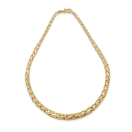 TIFFANY & CO. A 14K GOLD NECKLACE image 1