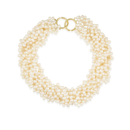 PALOMA PICASSO FOR TIFFANY & CO. AN 18K GOLD AND CULTURED PEARL NECKLACE image 1