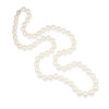 Thumbnail of AN 18K WHITE GOLD, CULTURED PEARL AND DIAMOND NECKLACE image 1