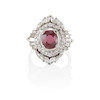 Thumbnail of A PLATINUM, RUBY AND DIAMOND RING image 1