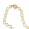 Thumbnail of A PAIR OF 18K GOLD, CULTURED PEARL AND DIAMOND EARCLIPS AND NECKLACE image 2