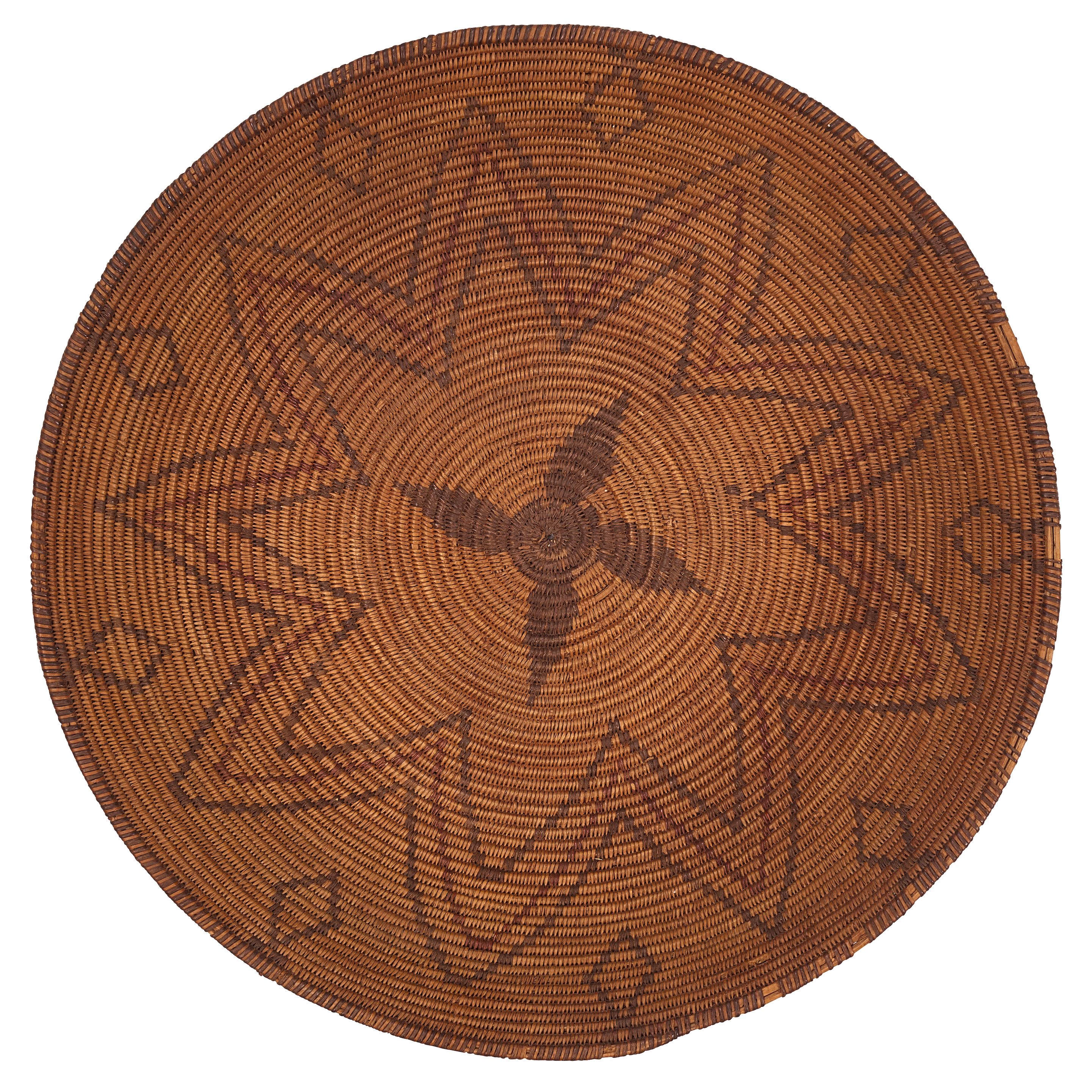 An Apache polychrome tray