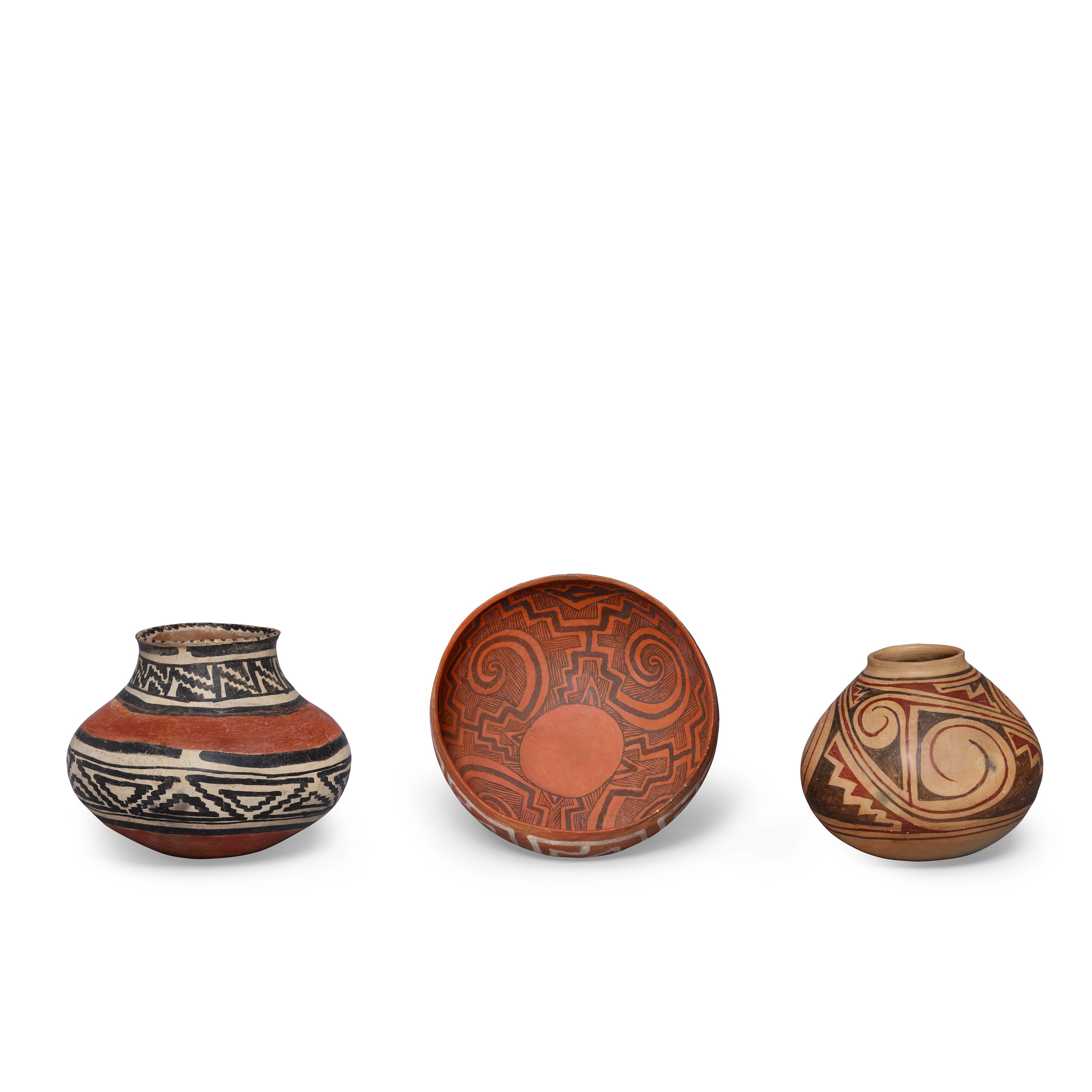Three Southwest pottery objects