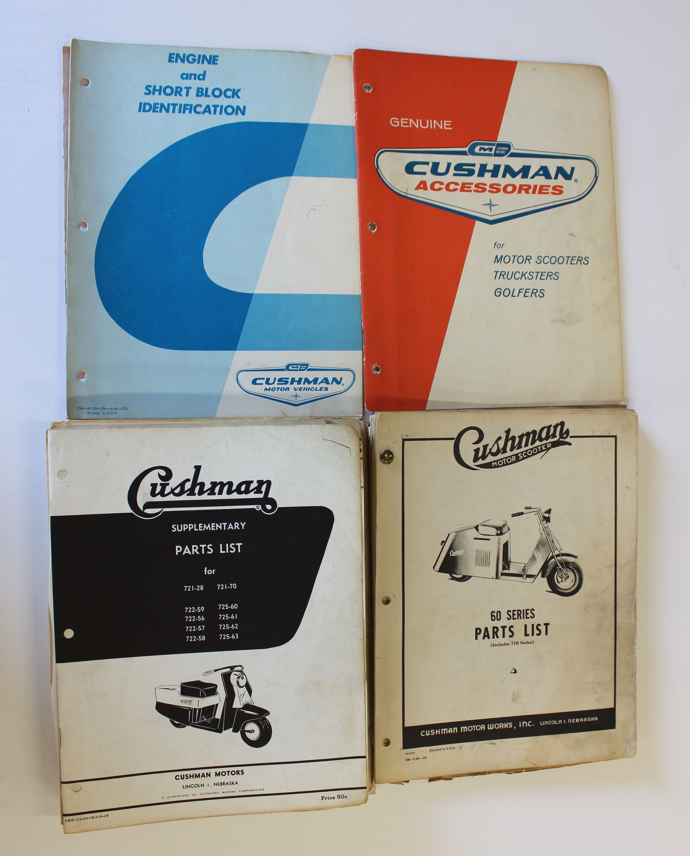 Bonhams Cars A collection of Cushman Parts Books