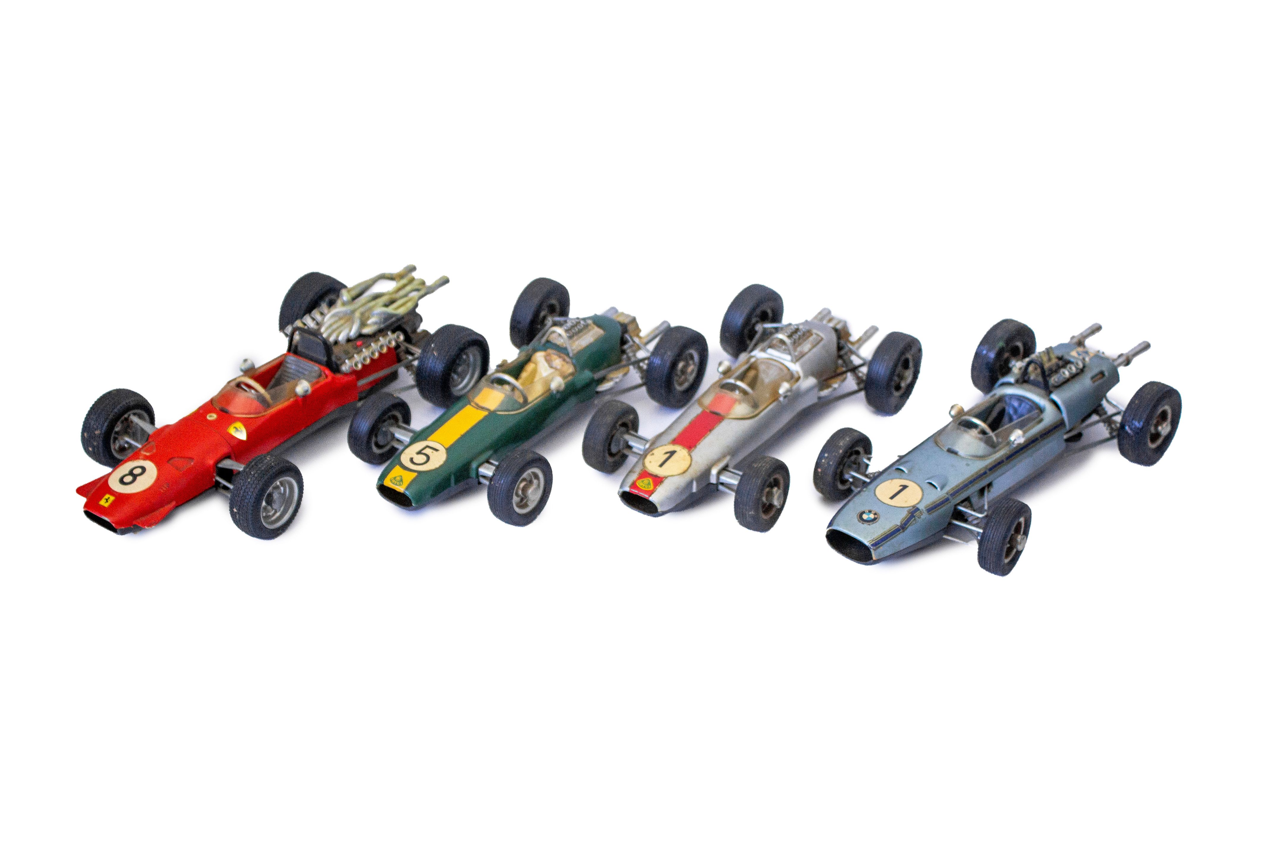 Bonhams Cars : A grouping of four, Schuco Formula 1 and 2, clockwork ...