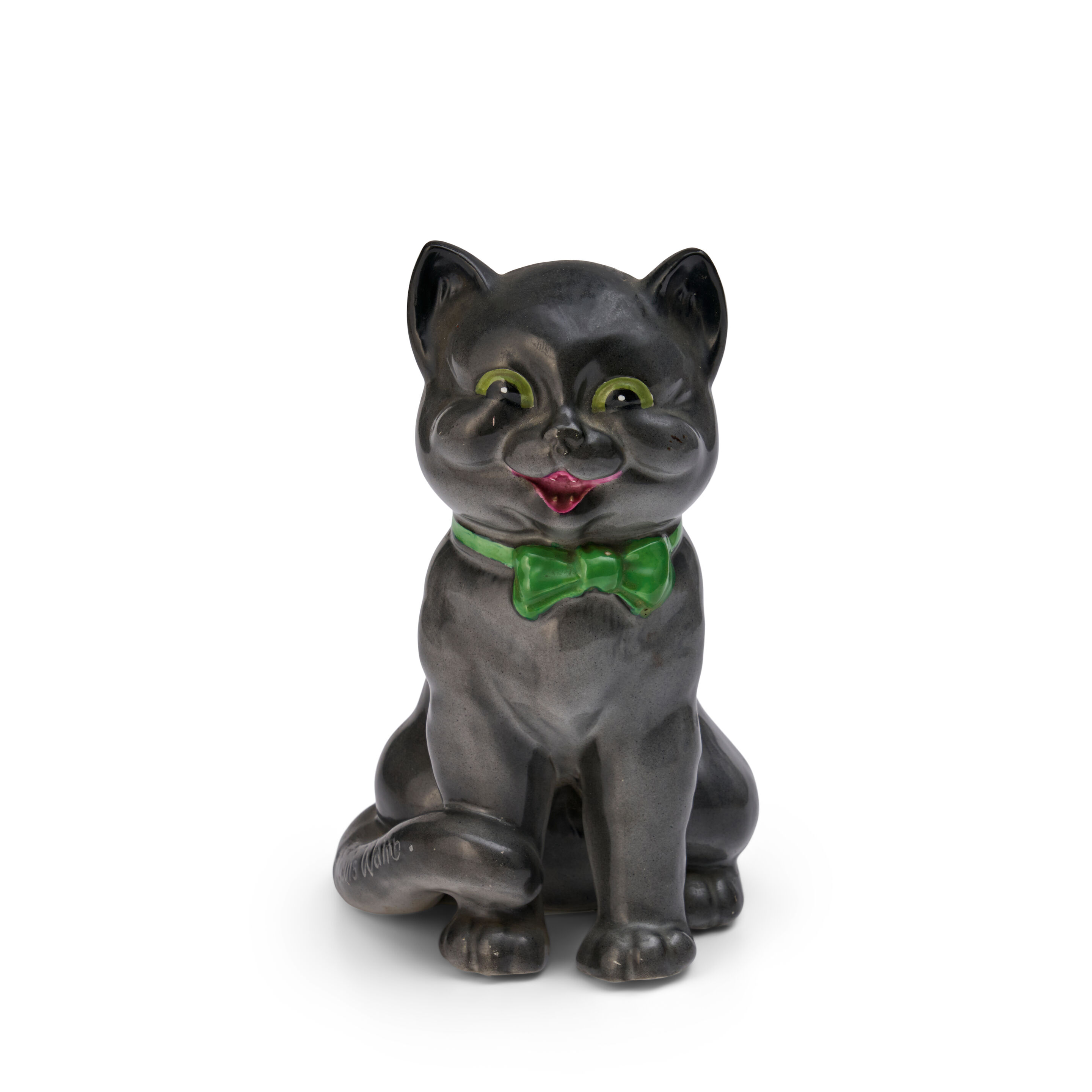 For Wilkinson's Royal Staffordshire Pottery: A Ceramic Model of The Laughing Cat circa 1929